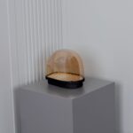 Gambia Bal Cam Siyah Masa Lambası 28 cm